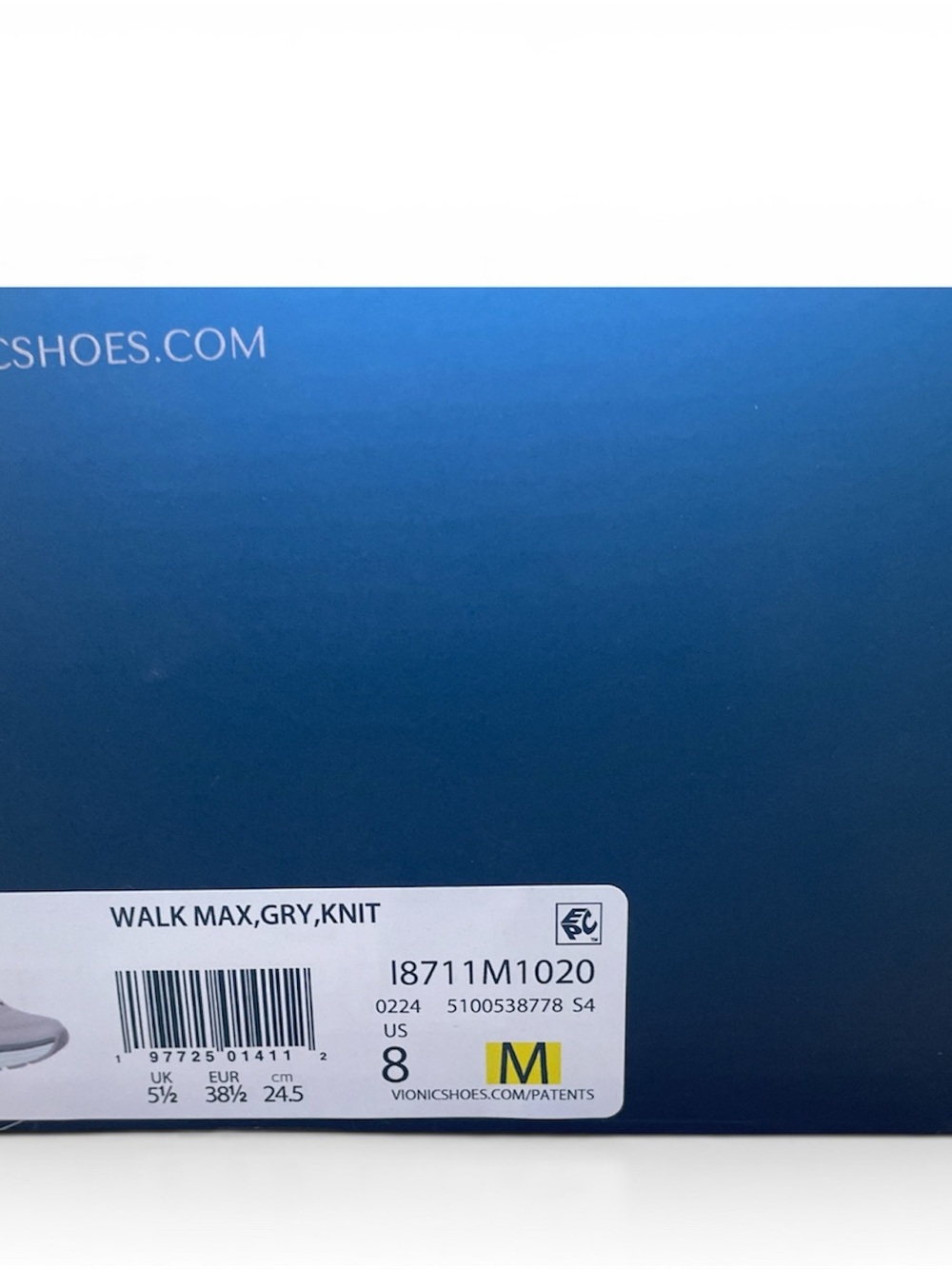 Vionic Walk Max Grey Athletic Sneakers - Picture 9 of 13
